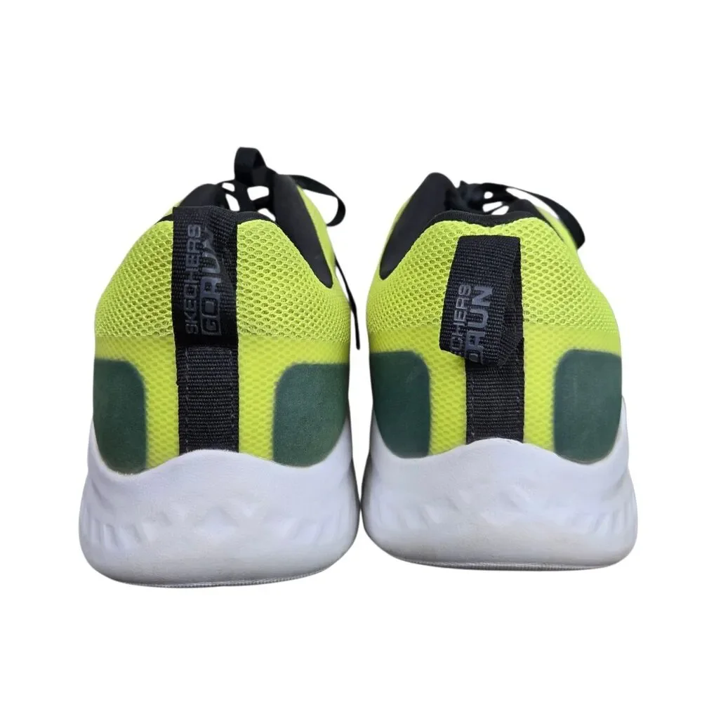 Skechers Go Run Lite Men's Sneakers Trainers 10 Neon Yellow Black Athletic